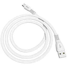 Кабель Hoco microUSB X40 Noah White