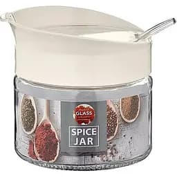 Емкость для специй Vittora VT-161004 с ложкой 300 мл, белая (126043)