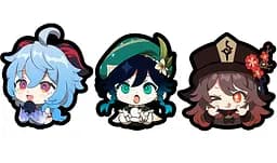 Голографічна наклейка Геншин Genshin Impact 14 см