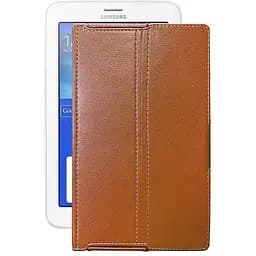 Чохол StatusCASE з екошкіри для планшету Samsung Galaxy Tab 3 lite 7 (T116) Коричневий