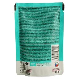 Беззерновий вологий корм для собак мініатюрних порід Brit Care Mini pouch лосось та оселедець в соусі 85 г - мініатюра 2