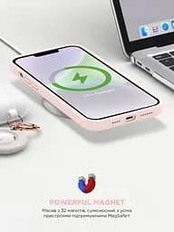 Силиконовый чехол с MagSafe для Apple iPhone 14, ICON2 MagCase, розовый, противоударный, панель с мягкой подкладкой, защита всего корпуса, поддержка беспроводной зарядки, совместим с защитными стеклами и пленками, ArmorStandart (ARM68386) - мініатюра 9