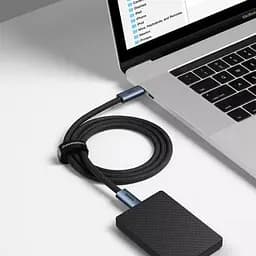 Кабель Baseus Flash Series Full Featured Type-C to Type-C USB 4.0 100W 1m CASS010014 Black - мініатюра 6