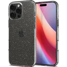 Прозорий чохол Spigen Liquid Crystal Glitter Crystal Quartz для iPhone 16 Pro Max (ACS07985)