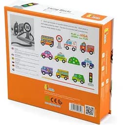 Дерев'яна шнурівка Viga Toys Автотранспорт (59851) - мініатюра 4