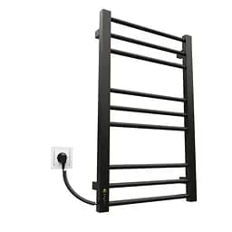 Електрична рушникосушарка Kosser Степ 800x500 EL ДСТ02EL, Чорний матовий, Ліве