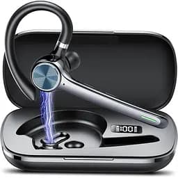 Bluetooth-гарнитура Hoxe V5.3, беспроводная гарнитура громкоговорящей связи 100H Talk с двойным шумоподавлением ENC, отключение