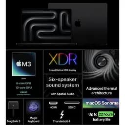 Ноутбук Apple MacBook Pro 14" Space Gray Late 2023 (MTL73) - мініатюра 6