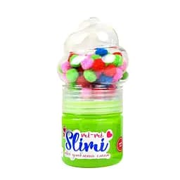 Игрушка-антистресс Слайм Mi-mi Slimi Strateg 71827ST(Green), с помпонами