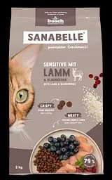 Сухий корм для кішок Бош Санабель Сенсетів з ягням (2 кг), Bosch Sanabelle Sensitive with lamb (2 кг)
