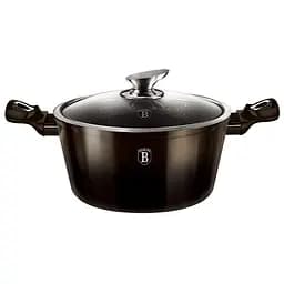Каструля Berlinger Haus Shiny Black Metallic Line з кришками 2.5 л 20х10.4 см коричнева (BH 6604)