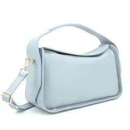 Вместительное кожаное голубое кроссбоди Firenze Italy F-IT-9570BL