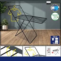 Сушарка для білизни підлогова Casa Si City Plus 10m Black (CS92287C03E) - мініатюра 3