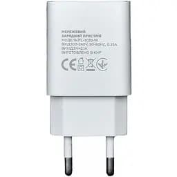 Мережевий зарядний пристрій Florence 1USB 2A White (FL-1020-W) - мініатюра 2