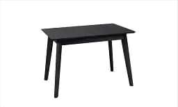 Стол Милан черный 1100/1400x700x750 черные ноги
