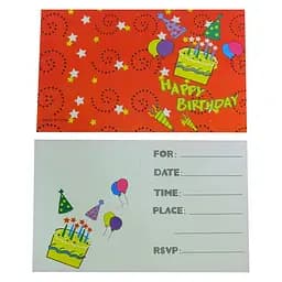 Пригласительная открытка Happy Birthday