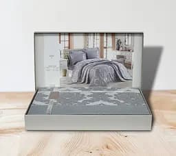 Покривало з наволочками Gardines Ezgi Grey 240 x 260 см pbe0051059 - мініатюра 2