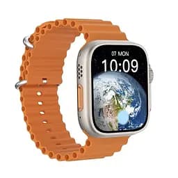 Розумний смарт-годинник Smart Watch GS ULTRA 8 Silver 2.05 безрамковий з бездротовою зарядкою - мініатюра 2