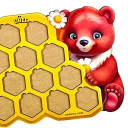 Дитячий пазл сортер "Меморі стільники" Ubumblebees (ПСД277) PSD277 - мініатюра 5