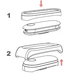 Шкіряний ремінець Primo Mijobs для фітнес-браслета Xiaomi Mi Smart Band 6 Brown Silver - мініатюра 3