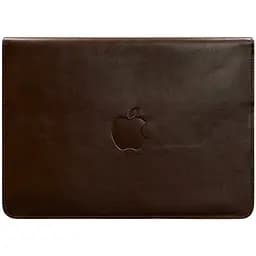 Кожаный чехол-конверт BlankNote на магнитах для MacBook 15-16 дюйм Бордовый