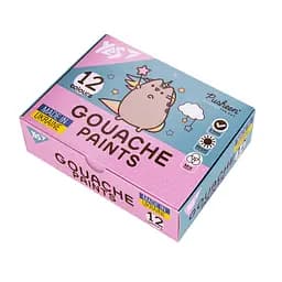 Фарби гуашеві Yes Pusheen 12 кольорів 20 мл (230402)