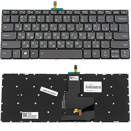 Клавіатура для ноутбука LENOVO (IdeaPad 320-14 series) rus, onyx black, без фрейма, підсвічування клавіш(оригінал) - мініатюра 2