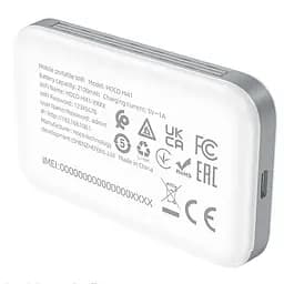 Портативний модем WiFi роутер Hoco HI41 150Mbps (Micro SIM) 2100 mAh White - мініатюра 5