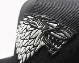 Кепка бейсболка Гра престолів Game of Thrones Будинок Старков чорна - мініатюра 5