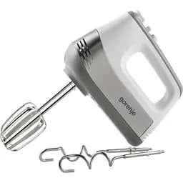 Gorenje Міксер ручний 500 Вт насадки-4 винчики, турборежим, білий-нерж
