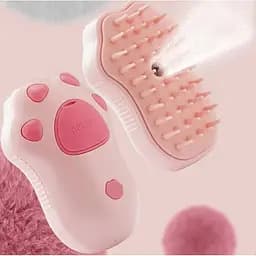 Електрична щітка 3в1 для вичісування шерсті у тварин Pet Spa Рожева