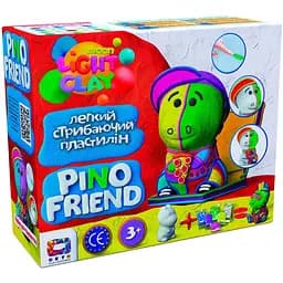 Набор легкого прыгающего пластилина Moon Light Clay Pino Friend Рокки 70060 с пенопластовой фигуркой
