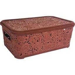 Контейнер Gusto Ажур з кришкою 12 л в асортименті (136160)