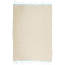 Рушник Barine Pestemal Basak, 165х95 см, бежевий з ментоловим (svt-2000022275538)