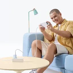 Мережевий зарядний пристрій Baseus PicoGo GaN Fast Charger 1C 45W EU Galaxy Blue (P10176800313-00) - мініатюра 9