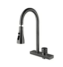 Змішувач для кухні Mixxus FOL-017 Graphite з функц."водоспад" (MI6344)