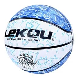 Мяч баскетбольный Bambi MS 3805(Blue) размер 7, ПУ, 570-630 грамм, 8 панелей