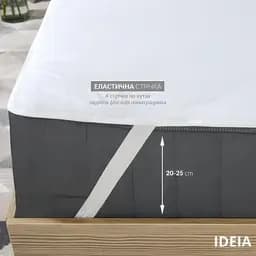 Наматрацник Ideia Aqua-Stop з резинками 120х200 см білий (8-12936) - мініатюра 3