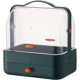 Органайзер для косметики настільний XPRO Single Drawer YM206 2 секції зелений (MER-14968_546)