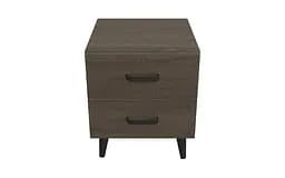 Тумба Віва 2 на конусних ніжках Ferrum-decor 41x35x40 Чорний метал ДСП Дуб Сонома Трюфель 16 мм (FRD-106813) - мініатюра 2
