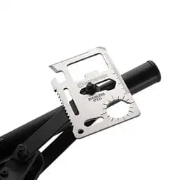 Мультитул картка 11 в 1 Intertool HT-0589, з відкривачкою, ножем, викруткою, лінійкою та ключами - мініатюра 5