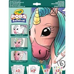 Набір для творчості Crayola Pops 3D Activity Set Містичні створіння з 7 фломастерами (04-2803)