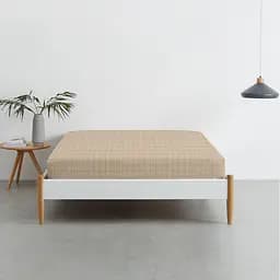 Простирадло Cosas на резинці в дитяче ліжечко 70х140 beige geometry, бежевий (CellAshbeige_70x140x12) - мініатюра 2