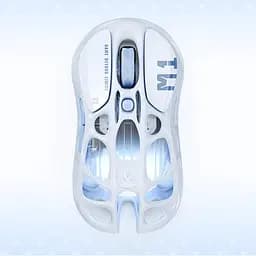 GravaStar Миша Mercury M1 Pro, magnesium alloy body, BT/WL/USB-A, RGB, Ice Blue - мініатюра 6