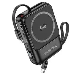 Портативное ЗУ Power Bank BOROFONE BJ59 Refined 22.5W+PD20W с БЗП 10000 mAh Black