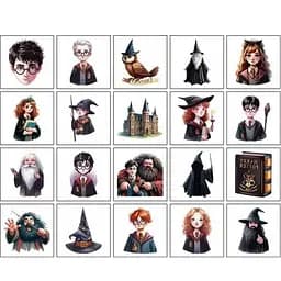 Детские временные татуировки "Гарри Поттер и другие" Fresh Tattoo Fresh Tattoo Potter-mini-tattoo-20, 5х5 см