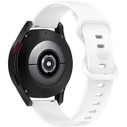 Силіконовий ремінець на смарт-годинник Samsung Galaxy Watch 5 - білий розмір L 20мм Watch (WB4197455)