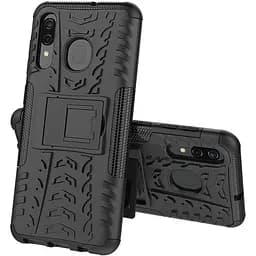 Чехол-накладка Toto Dazzle Kickstand 2 in 1 Case Samsung Galaxy A20/A30 Black