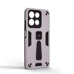 Чехол для Motorola G15/G15 Power/G17 Power 4G/G17 4G, Proover, серый, с подставкой и магнитом, противоударный, ударопрочный, бронированный, панель-накладка, защита всего корпуса, термополиуретан (TPU) + поликарбонат (PC), ArmorStandart (ARM91059) - мініатюра 2