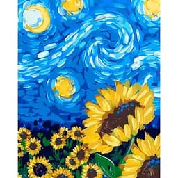 Картина за номерами Santi Соняшник у стилі Ван Гога, 40х50 см (954471)